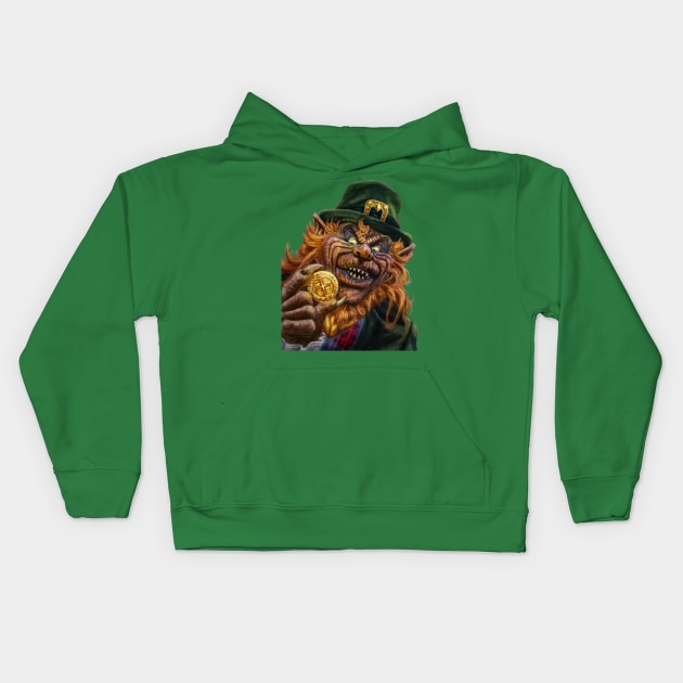 Leprechaun Kids Hoodie by MalSemmensArt